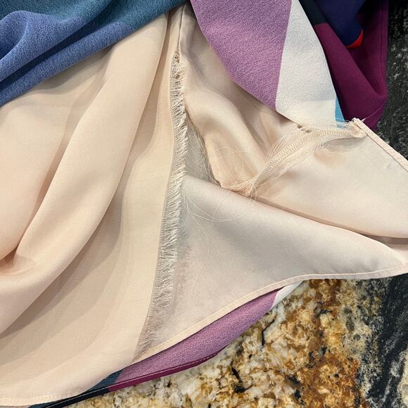 Trina Turk Women’s Multi Color Diagonal Striped Boho Dress - SIZE XS - Picture 6 of 11